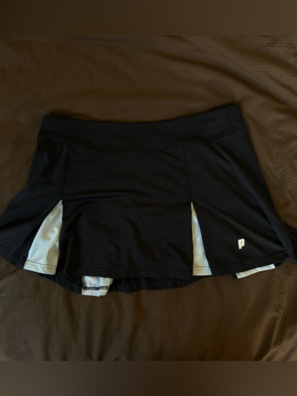 Prince Black and White Athletic Skort with Panels